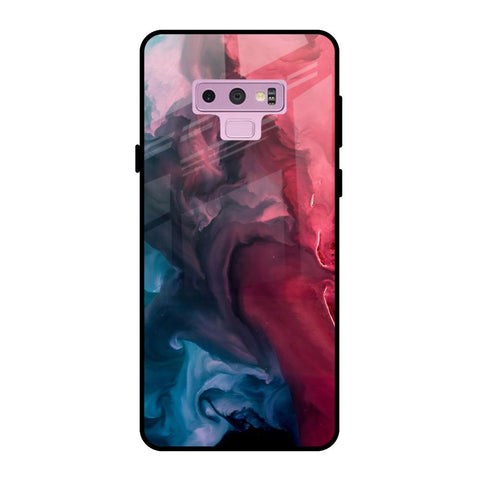 Blue & Red Smoke Glossy Case for Samsung Galaxy Note 9