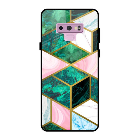 Seamless Green Marble Glossy Case for Samsung Galaxy Note 9