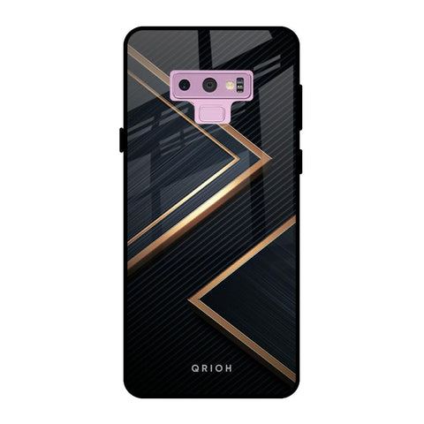 Sleek Golden & Navy Glossy Case for Samsung Galaxy Note 9