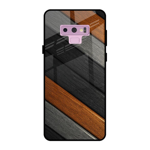 Tri Color Wood Glossy Case for Samsung Galaxy Note 9