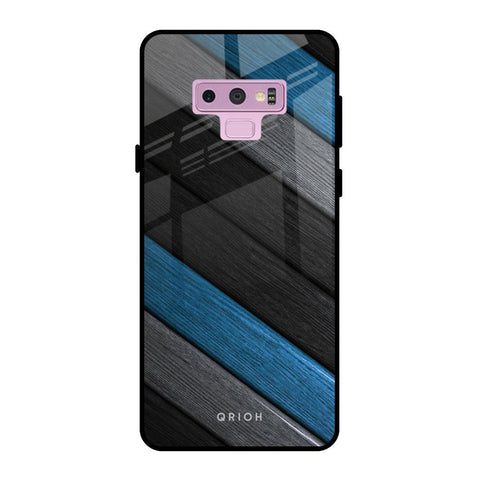 Multicolor Wooden Effect Glossy Case for Samsung Galaxy Note 9