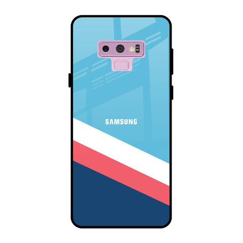 Pink & White Stripes Glossy Case For Samsung Galaxy Note 9