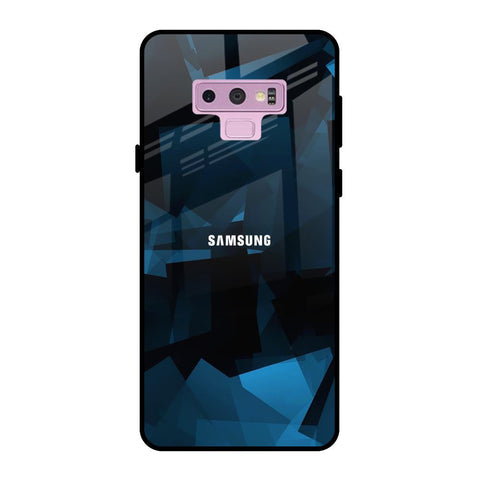 Polygonal Blue Box Glossy Case For Samsung Galaxy Note 9