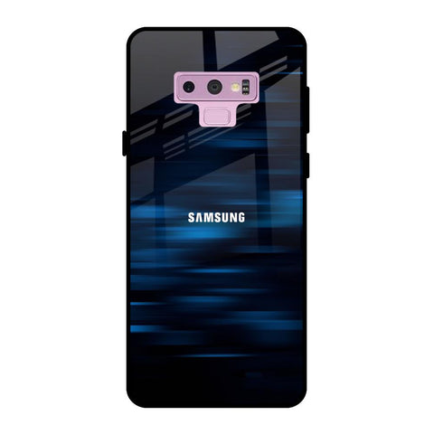 Blue Rough Abstract Glossy Case for Samsung Galaxy Note 9