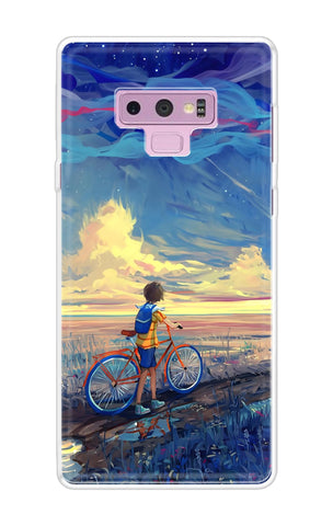 Riding Bicycle to Dreamland Soft Cover for Samsung Galaxy Note 9