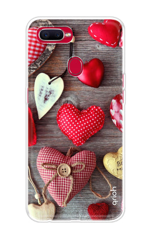 Valentine Hearts Soft Cover for Oppo F9