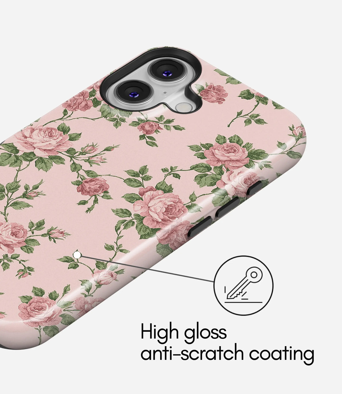 Blush Garden Premium Tough Shining Phone Case (Double Layer) Available For All iPhone Models