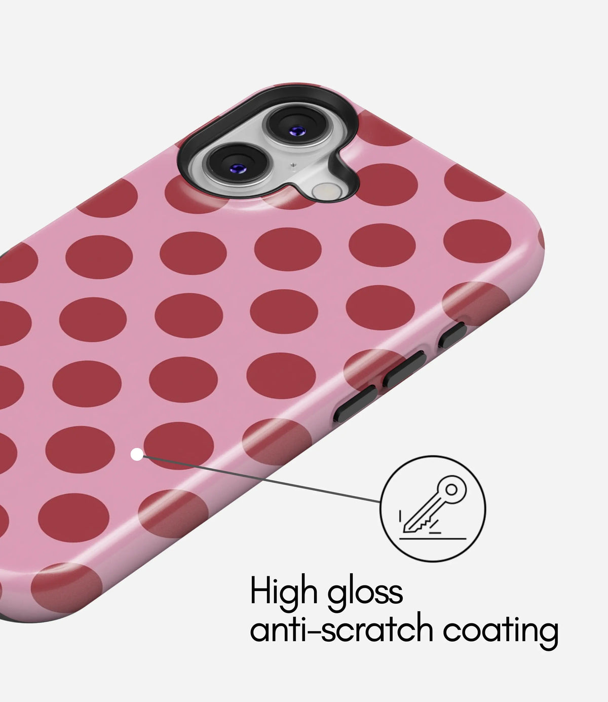 Cherry Crush Premium Tough Shining Phone Case (Double Layer) Available For All iPhone Models