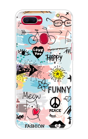 Happy Doodle Soft Cover for Oppo F9 Pro
