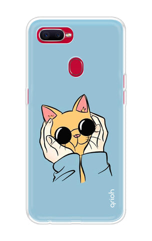 Attitude Cat Soft Cover for Oppo F9 Pro