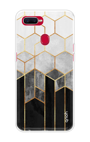 Hexagonal Pattern Soft Cover for Oppo F9 Pro