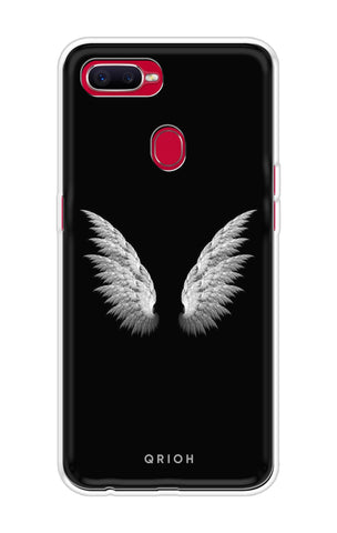 White Angel Wings Soft Cover for Oppo F9 Pro