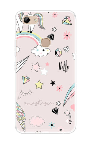 Unicorn Doodle Soft Cover For Vivo Y81
