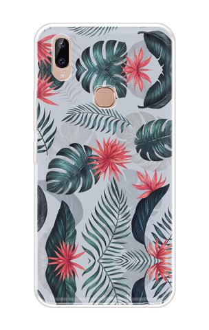 Retro Floral Leaf Soft Cover for Vivo Y83 Pro