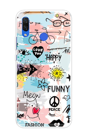 Happy Doodle Soft Cover for Huawei Nova 3i