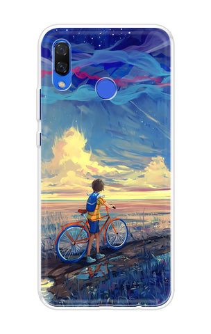 Riding Bicycle to Dreamland Soft Cover for Huawei Nova 3i