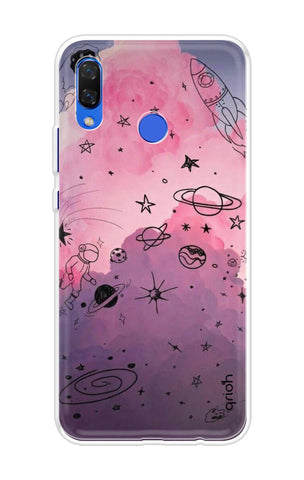 Space Doodles Art Soft Cover For Huawei Nova 3i