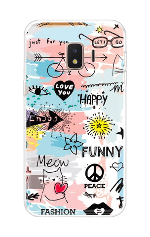 Happy Doodle Soft Cover for Samsung J2 Core