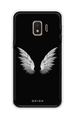 White Angel Wings Soft Cover for Samsung J2 Core