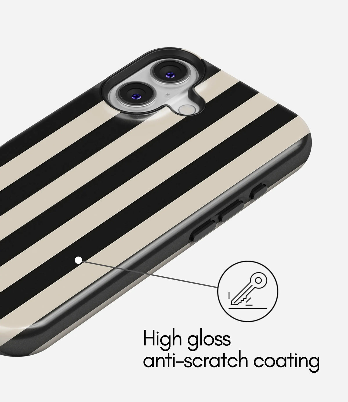 Parisian Lines Premium Tough Shining Phone Case (Double Layer) Available For All iPhone Models