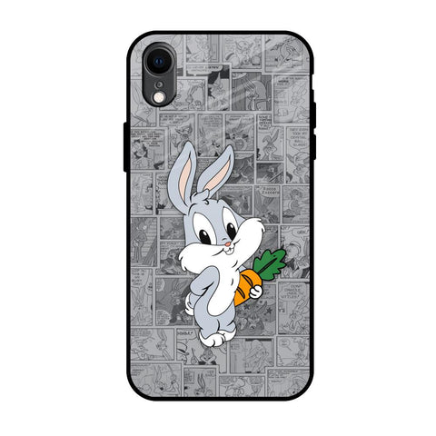 Cute Baby Bunny Glossy Case for iPhone XR