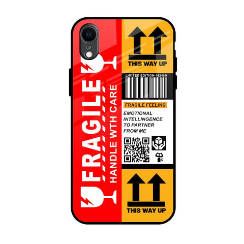 Handle With Care Glossy Case for iPhone XR
