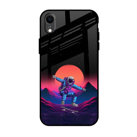 Retro Astronaut Glossy Case for iPhone XR