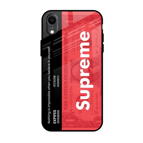 Supreme Ticket Glossy Case for iPhone XR