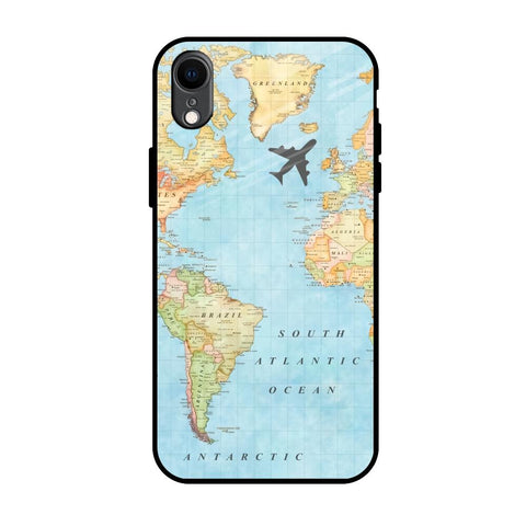 Travel Map Glossy Case for iPhone XR