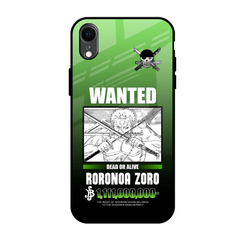 Zoro Wanted Glossy Case for iPhone XR