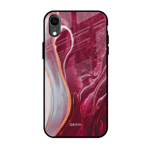 Crimson Ruby Glossy Case for iPhone XR