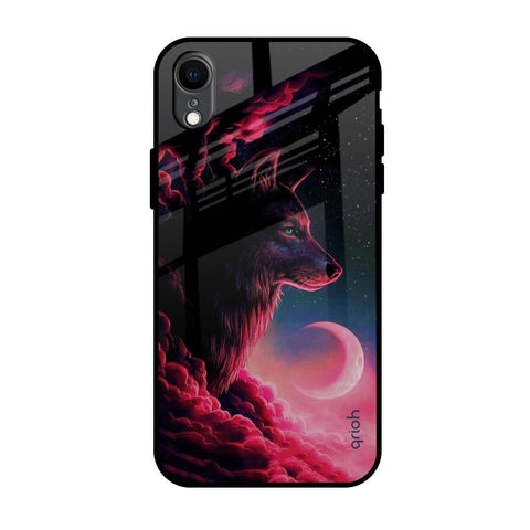 Moon Wolf Glossy Case for iPhone XR