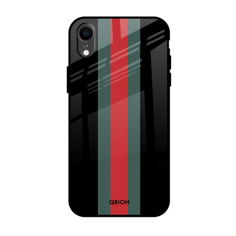 Vertical Stripes Glossy Case for iPhone XR