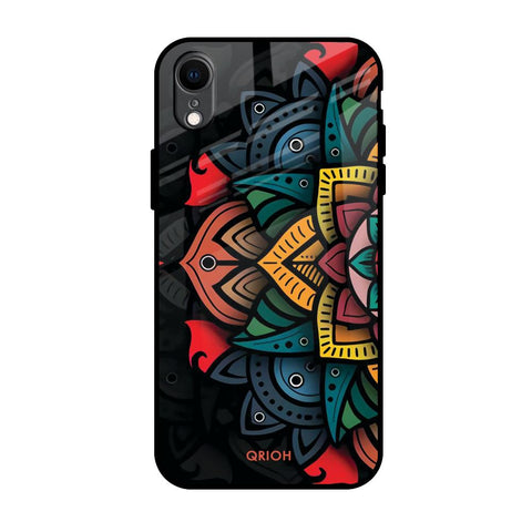 Retro Gorgeous Flower Glossy Case for iPhone XR