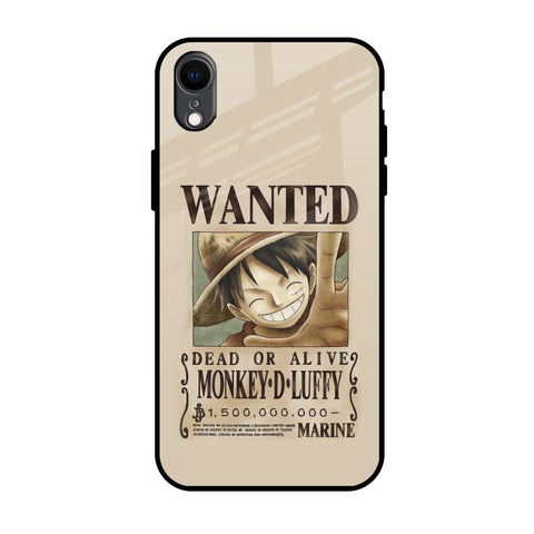 Luffy Wanted Glossy Case for iPhone XR