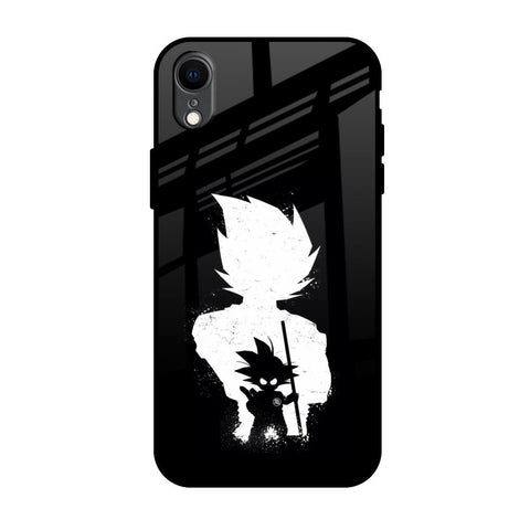 Monochrome Goku Glossy Case for iPhone XR