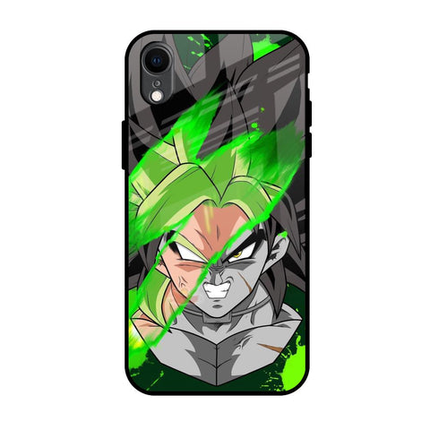 Anime Green Splash Glossy Case for iPhone XR