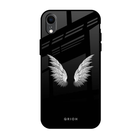 White Angel Wings Glossy Case for iPhone XR