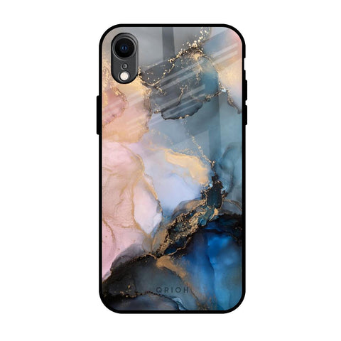 Marble Ink Abstract Glossy Case for iPhone XR