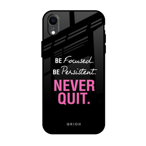 Be Focused Glossy Case for iPhone XR