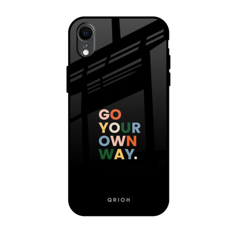 Go Your Own Way Glossy Case for iPhone XR