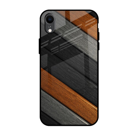 Tri Color Wood Glossy Case for iPhone XR