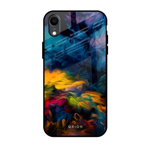 Multicolor Oil Painting Glossy Case for iPhone XR