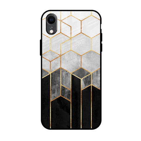 Tricolor Pattern Glossy Case for iPhone XR