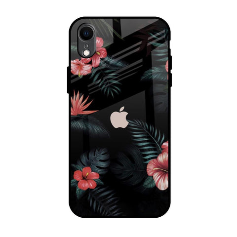 Tropical Art Flower Glossy Case for iPhone XR