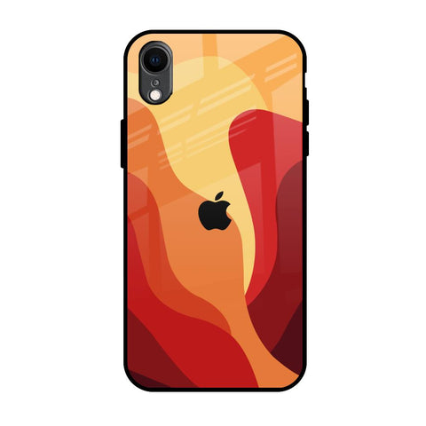 Magma Color Pattern Glossy Case for iPhone XR