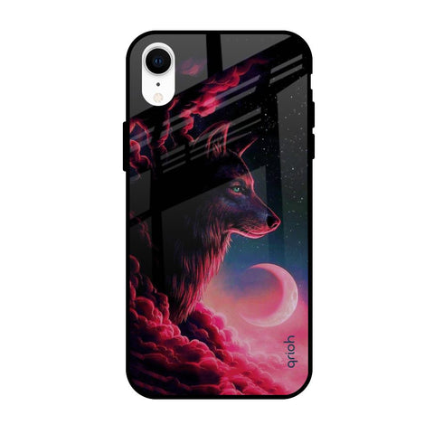 Moon Wolf Glossy Case for Apple iPhone XR