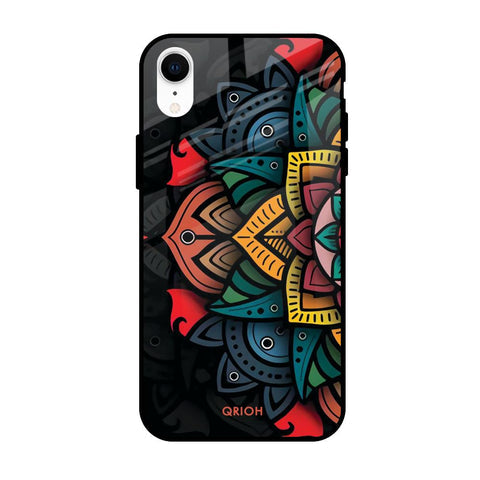 Retro Gorgeous Flower Glossy Case for Apple iPhone XR