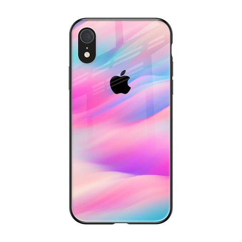 Colorful Waves Glossy case for iPhone XR