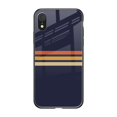 Tricolor Stripes Glossy Case For iPhone XR